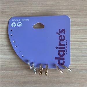 💛💜Sensitive Solutions 3 pairs of small hoops💜💛